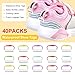 HVSWLY 40PCS Waterproof Shoe Tags, Water Bottle Labels, Daycare Name Tags for School Bags, Umbrellas, Travel Luggage, Writable Blank Name Labels