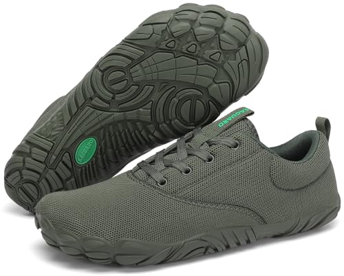 SAGUARO Scarpe Minimaliste Uomo Donna Barefoot Shoes Comode e Morbido Scarpette Trail Running Leggere Calzature a Piedi Nudi per Camminata Corsa Trekking, Verde Pino, 45 EU
