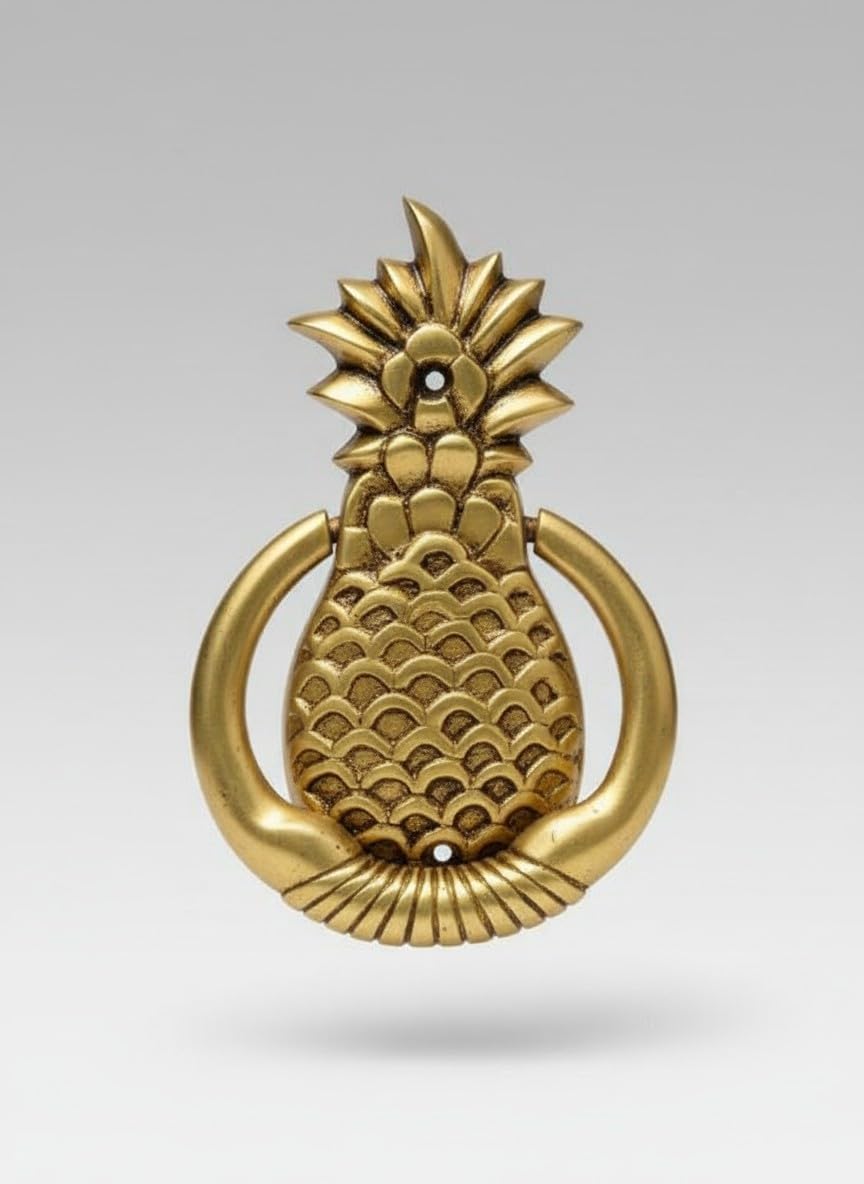 Brass Pineapple Door Knocker – Antique Finish