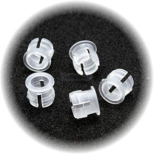 10 Pièces Noires De Sertissage Pour LED 5mm - Anneaux De Montage En Plastique