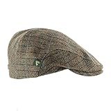 Mucros Weavers Gorra plana irlandesa para hombre Trinity Tweed Hat Driving Cap Made in Ireland, S