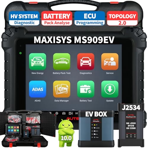 Autel MaxiSys MS909 EV OBD2 Intelligent Scanner, Topology 2.0, 40+ Service