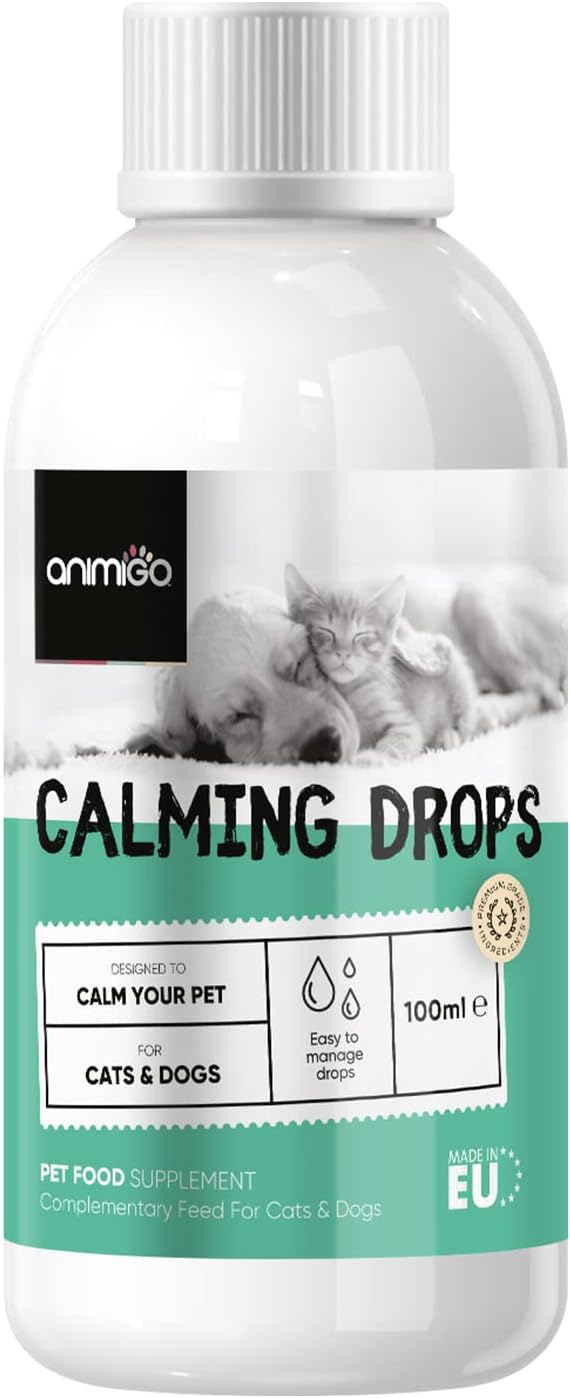 Calming Drops For Dogs & Cats 100ml Nonsedative Dog Calming