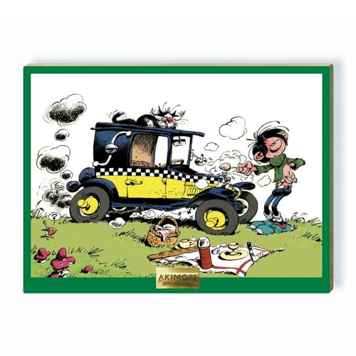 Tableau Akimoff Franquin Gaston Lagaffe L'oeuf Fiat 2023 estampe
