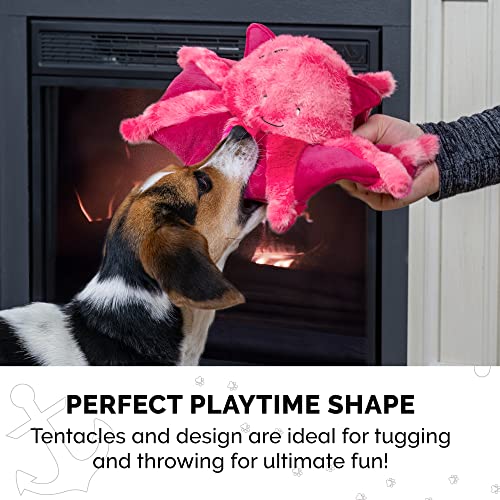 Furhaven Brinquedo de pelúcia para cães de lula vampira enrugada, lavável - vibrante, tamanho único