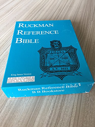 Ruckman Reference Bible (couro de vaca preto)