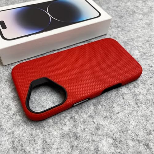 Évitez les bris avec cette coque antichoc iPhone 14 Pro rouge antidérapante