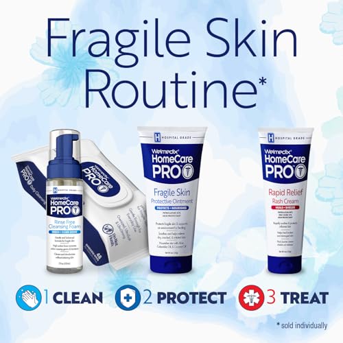 Homecare Pro Oversized Daily Cleansing Adult Wipes With 6 Moisturizers Wet Cleansing, Rinse Free, Bathing Wipes, Hospital Grade pH Balanced for Fragile Skin - | 48 Count XL |- 1 Pack