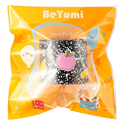 Image of BeYumi Composition Rolled Border Trim - 65ft Back to School Composition Pencil Bow Scalloped Rolled Border Trim Ruler Apple Bulletin Board Set School Classroom Office Chalkboard Party Holiday Decor