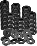 KOOTANS 100pcs Glad Hand Seals, Truck Glad Hand Seal Round Elastic Grommets Rubber Gladhand Seal Washer for Semi Trailer Truck or Tractor Braking Air Hose Parts Number 10028