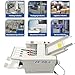 INTSUPERMAI Automatic Paper Folding Machine 110V Commercial Desktop Paper Folder with 4 Folding Plates Digital Counter Max 262ft/min Adjustable Speed for Manuals Document Business Letters