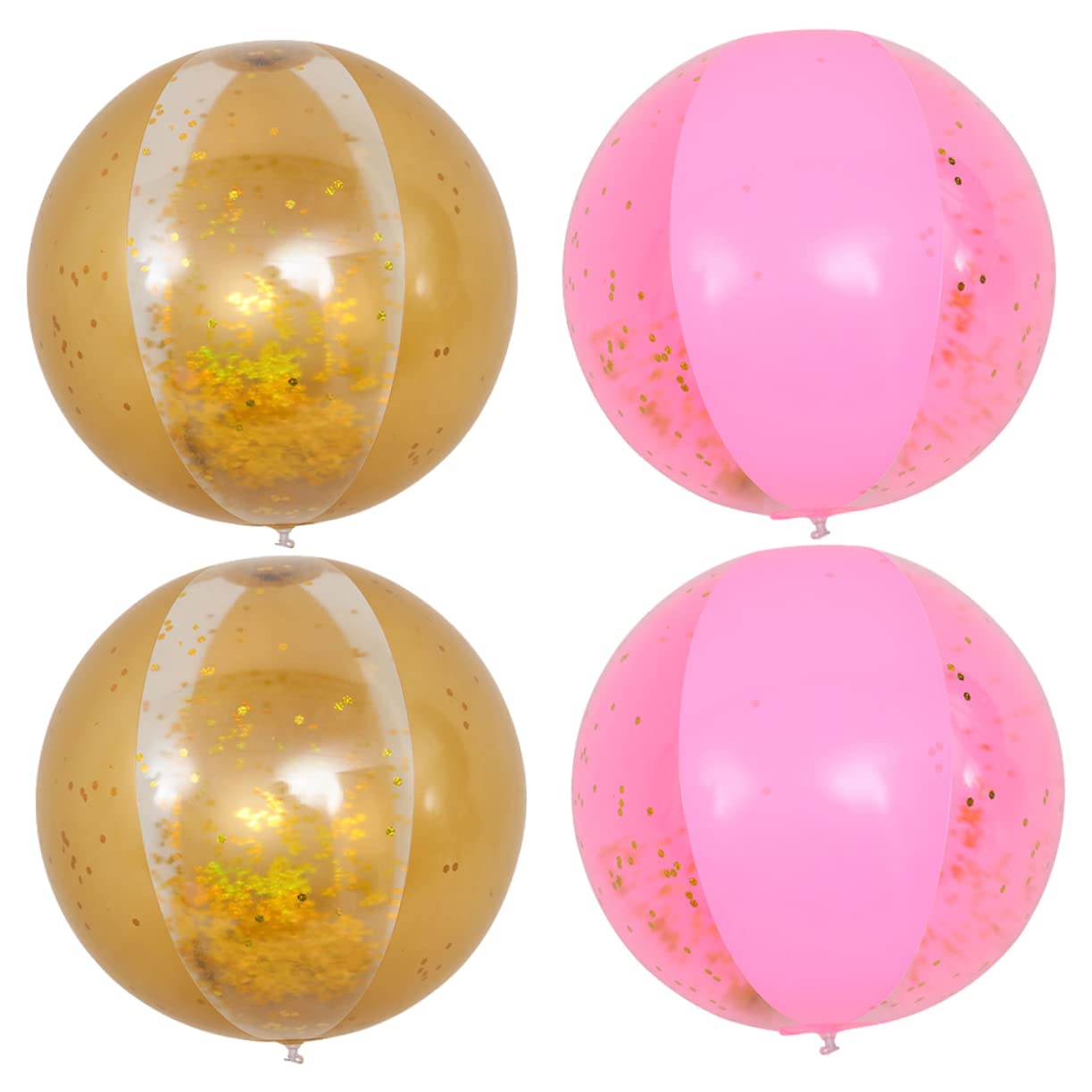 LIOOBO 4pcs Summer Inflatable Pool Balls Party Playing Ball for Pool Fun and Decorations