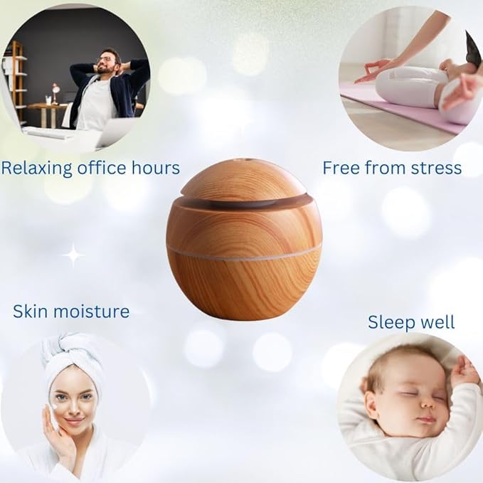 Image of AJIMI-100 Essential Oil Diffuser Ultrasonic Aroma Diffuser 5-in-1 Aromatherapy Fragrant Humidifier Cool Mist Vaporizer with Auto-Off Timer LED Lights & Remote for Home Bedroom Office & Spa