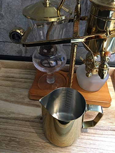 Joytata Milk Frothing Pitcher 20Oz Stainless Steel Cup Perfect For Latte Art,Espresso Maker,Cappuccino Maker-18/8 Stainless Steel Milk Frother Pitcher Steaming Pitcher Rose Golden Color 600Ml #TOP4