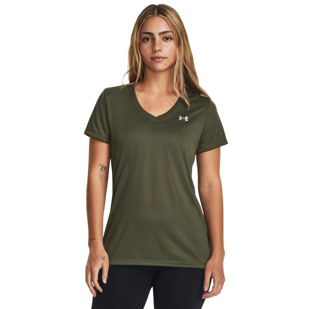 Under Armour Women's UA Tech™ Twist V-Neck Short Sleeve Tech SSV- Twist Mujer (Pack de 1) — view 76