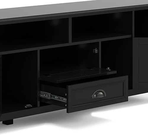 Miniatura 8 de SIMPLIHOME Burlington - Soporte multimedia de 72 pulgadas color negro