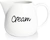 ONTUBE Porcelain Creamer, Ceramics Milk Creamer Pitcher 12OZ White