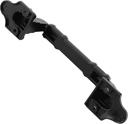 Miniatura 5 de MOUYAT Paquete de 4 manijas negras antiguas para puerta de granero, manija de puerta de granero de 7.8 pulgadas, manija de puerta resistente para