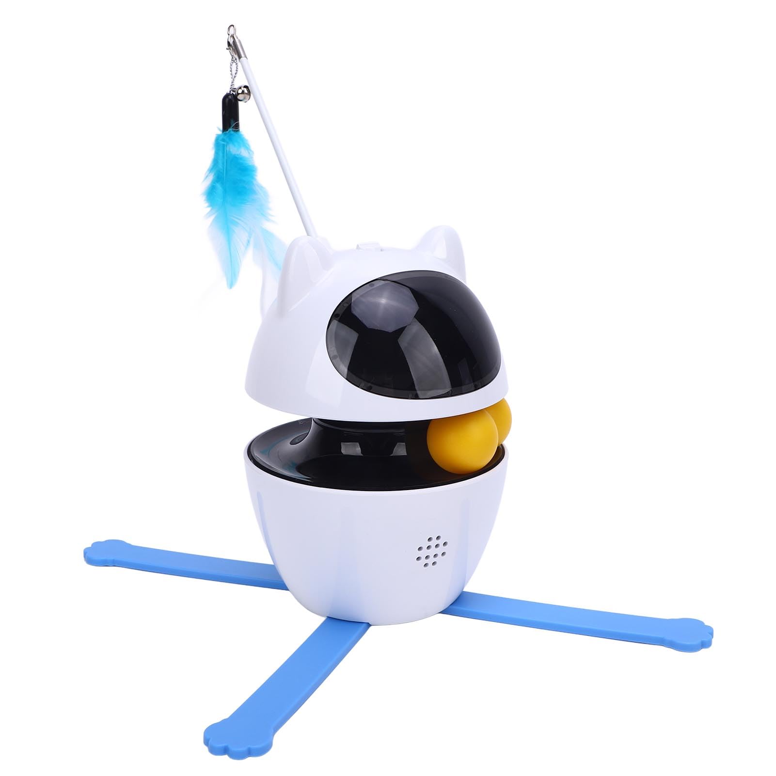 KKPLZZ Interaktive Katzenspielzeug 3 -Rotationsmodi Smart Automatic Cat Execisetoy für Multi -Cat -Häuser
