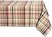 Cabin Plaid Square Tablecloth, 100% Cotton with 1/2" Hem (60x84" - Seats 6 to 8)