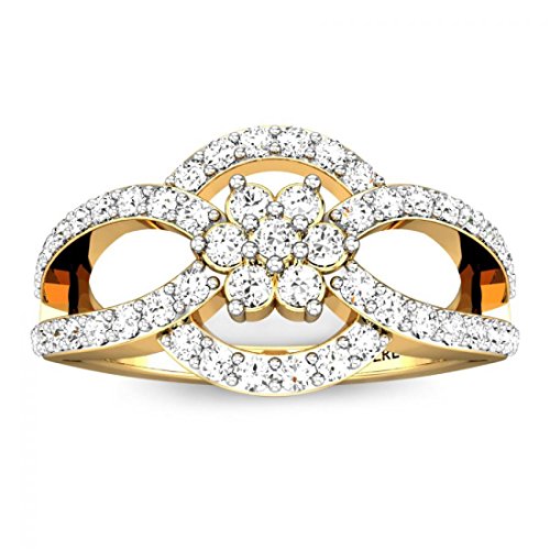 CANDERE by Kalyan Jewellers 18KT Yellow Gold and Diamond Ring for Women - Image 2