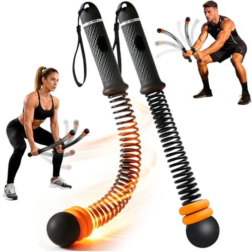Poonoo Upgraded Ropeless Battle Ropes, Weighted Cordless Workout Equipment for Home Gym, Portable Full Body HIIT Cardio & Arm Strength Training, Low-Impact Fitness Exercise Heavy Gear for Men & Women