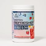 Believe Supplements Protein Refresher (25 servings) - Revolutionary Juice-Type Whey Protein Powder Alternative for Fitness, Bodybuilding, Gym, or for bigger protein intake - Enjoy with Ice or Chilled Water for Superior Taste (25 servings, Strawberry 