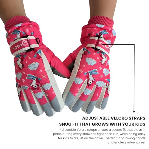 Kids Snow Gloves - Waterproof, Warm & Insulated Winter Gloves for Boys & Girls (Ages 7-13) | Durable & Non-Slip Ski Gloves4