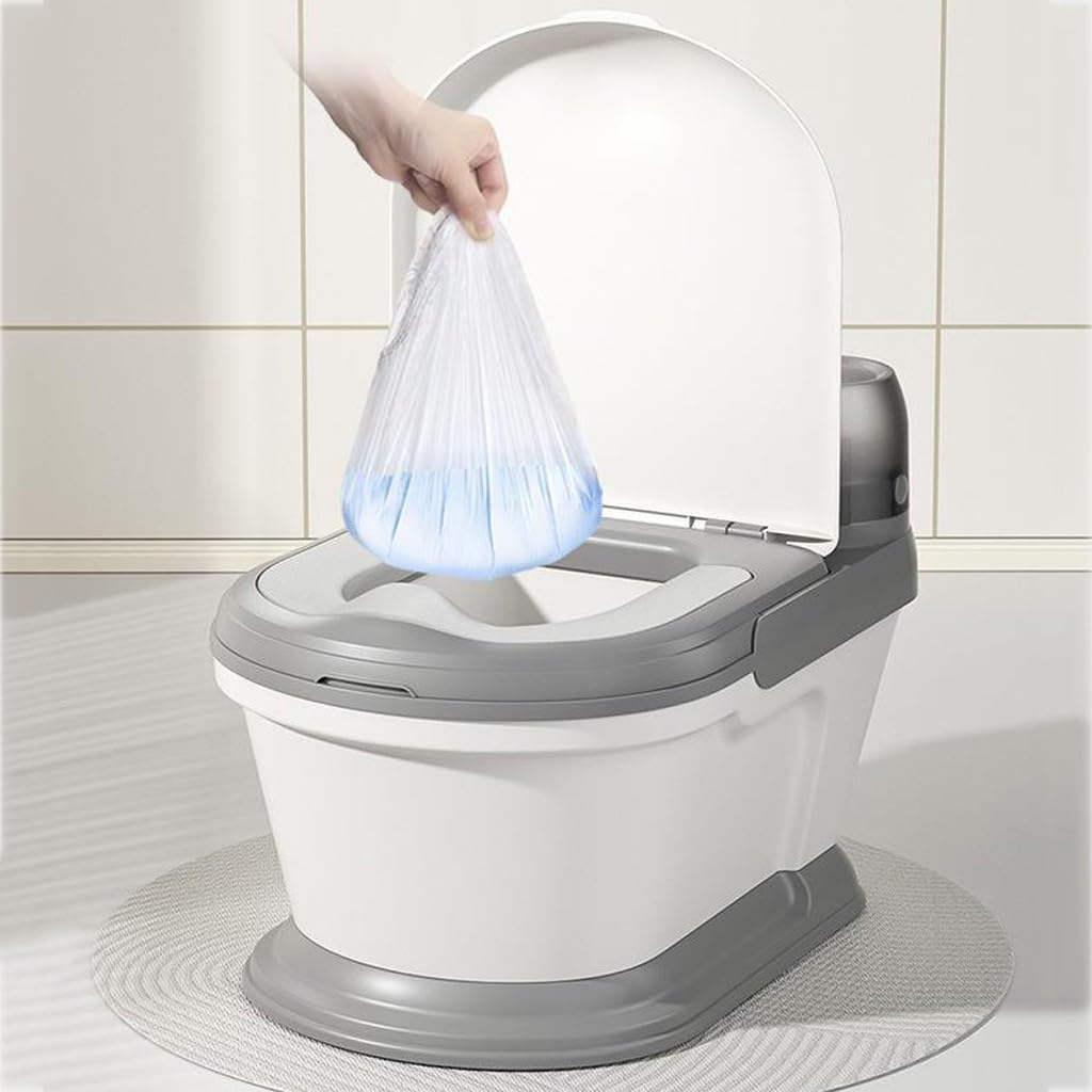 Kinder Großer Töpfchentrainingssitz mit PVC/PU-Kissen für 1 10 Jahre alte Nachahmung Erwachsenentoilette Rosa/Grau Design für Mädchen