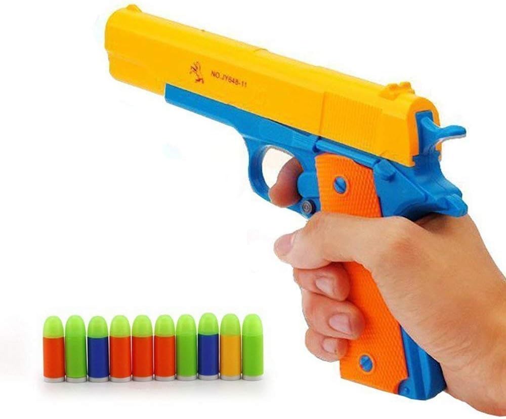 Tempo Gift Toy Gun-Rubber Bullet Pistol Classic 1:1 Replica of a M1911 Toy Pistol