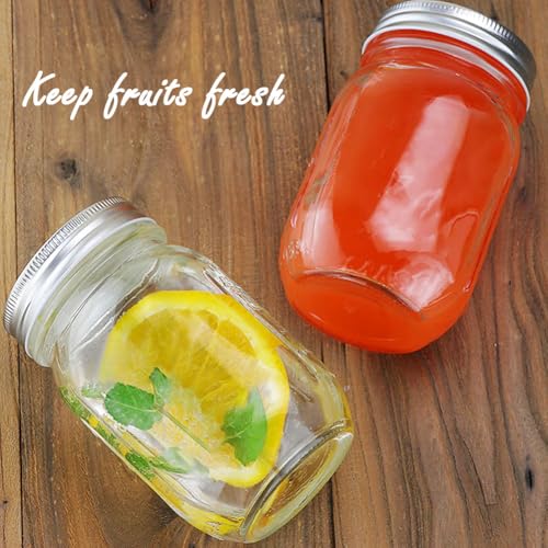 Showvigor 16 oz Mason Jars