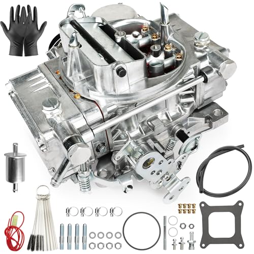 Wawews 600 CFM 4 Barrel Carburetor Electric Choke Vacuum Secondary 4150 Model - Aluminum Street Performance Carbs Compatible with Ford Chrysler GM V8 Engines (Part: BR-67270)