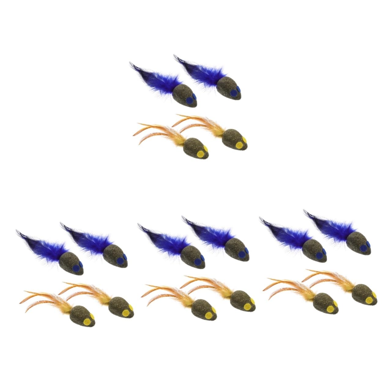 Didiseaon 16 Piezas Juguete para Gatos Juguetes De Gatera para Ratones Gato De Interior Juguete Molar para Mascotas Cosas De Gatos Juguetes Interactivos para Masticar Modelo