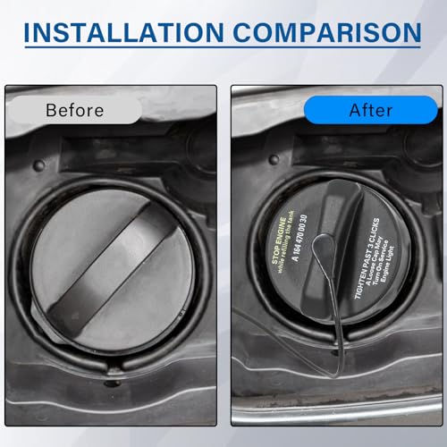Image of Gas Cap,Fuel Gas Cap Replacement A1644700030,A1664705800 For 2006-2014 Mercedes-Benz ML500 R350 ML63 AMG GL450 R320 GL550 ML350 R500 ML320 GL32 ML550