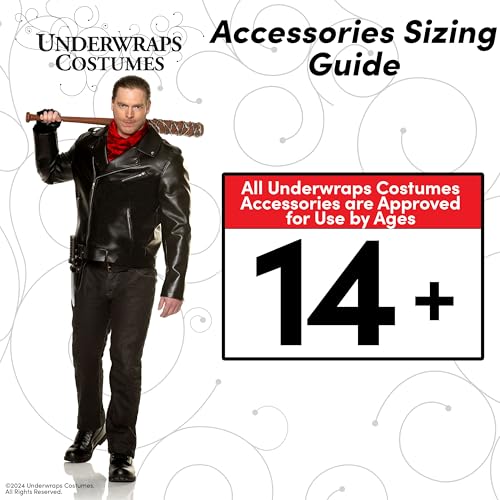 UNDERWRAPS Faux Roman Hand Spear - Halloween Accessories for Cosplay Costume, Medieval Hand Spear for Adult\'s, Renaissance Movie Prop (One Size Fits Most) Black