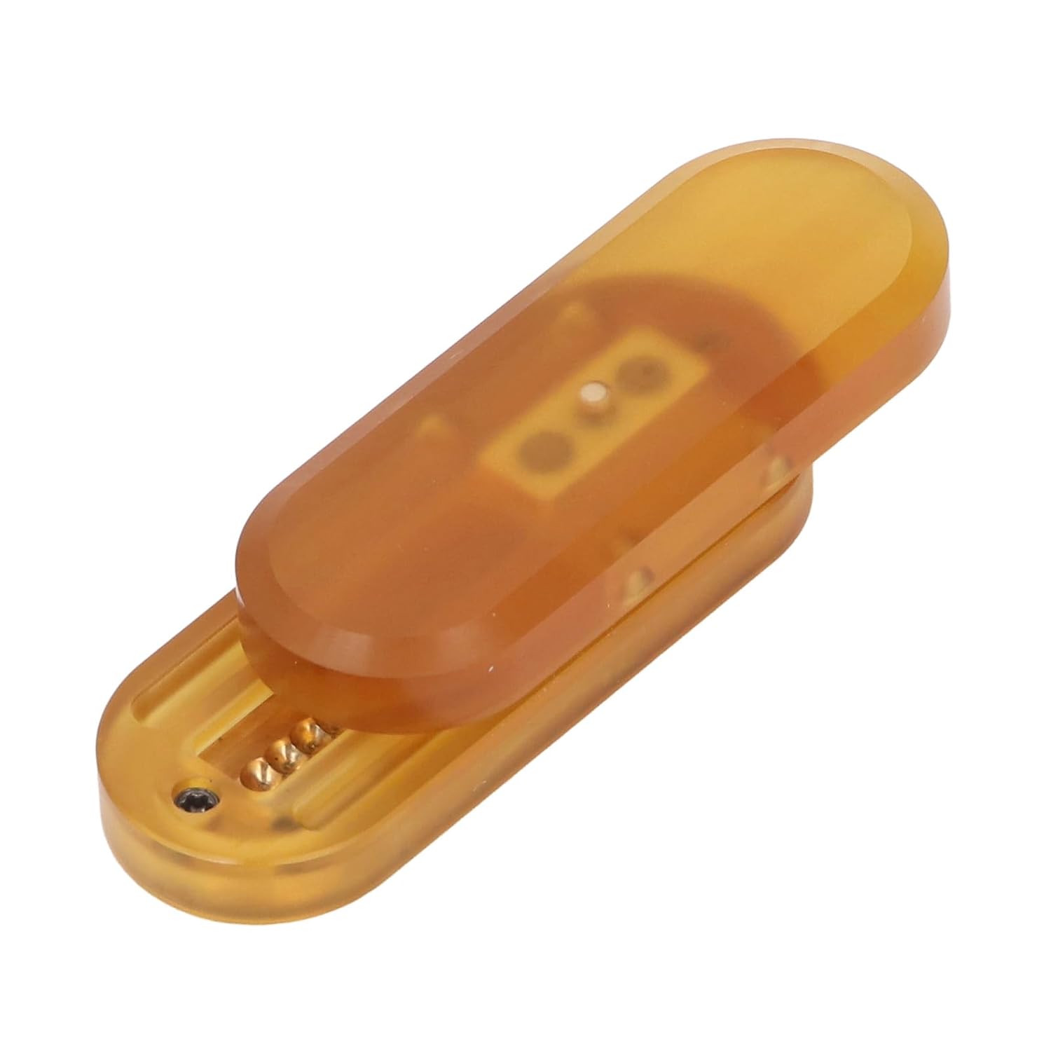 Mechanical Push Slider Magnetic Push Metal Decompression Fingertip Toy Home Office Station (Amber)