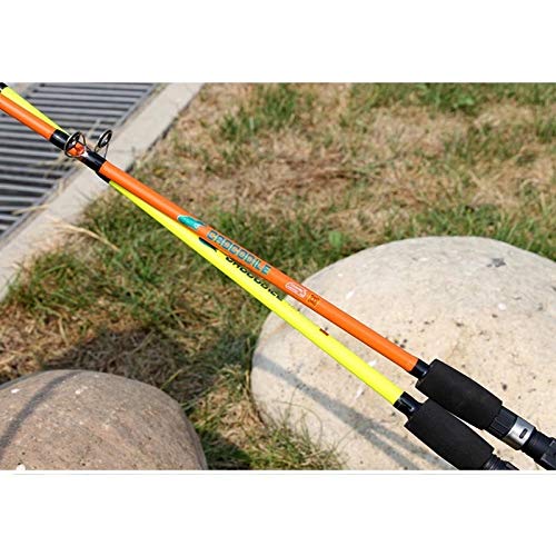 TYBXK Caña de Pescar 1,6M 1,8M 2,1M Amarillo giratoria de Pesca Rod de la Carpa Cebo Cebo caña de Pescar 94