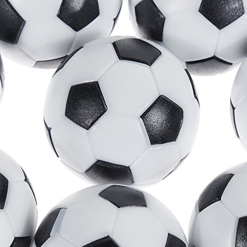 GOLDGE 8 PCS Tischfußball Kickerbälle,Tischfußball Kugeln Mini Ball,Schwarz und Weiß