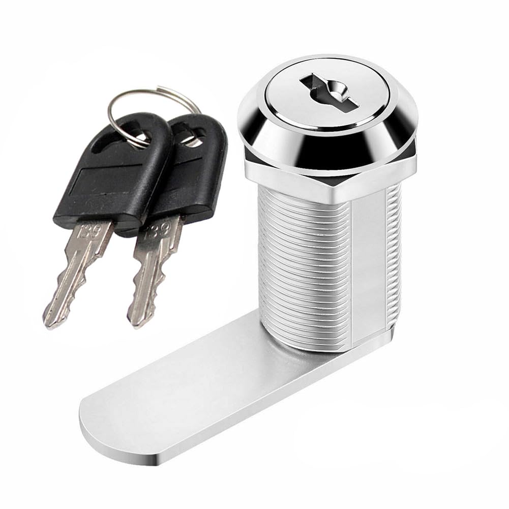 Cupboard Lock / Lever Lock 30 mm Universal Cylinder Furniture Lock / Letter Box Lock Diameter 19 mm