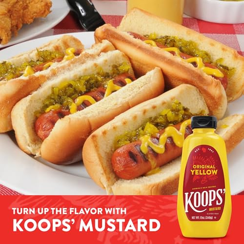 Image of Koops Mustard Original Yellow, 12 Oz (Pack Of 12)