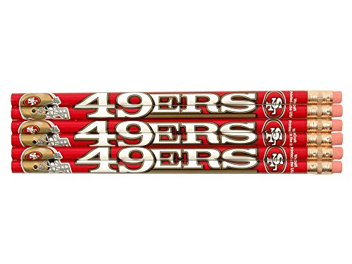 Crayons San Francisco 49ers, paquet de 6 : idée cadeau utile pour fan de football américain