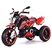 TWW Cavalcare Il Motociclo Alimentato A Batteria Freno in avanti Bambini Scooter Elettrico Veicolo Luci di Lavoro Musica Adatto per Bambini,Rosso
