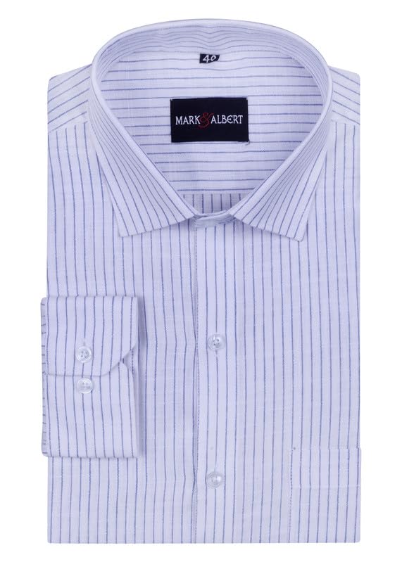 Image of Men's Striped Cotton Formal Shirt