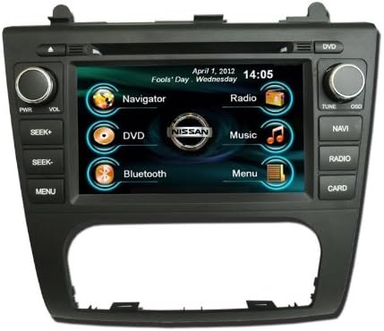 OEM REPLACEMENT IN-DASH RADIO DVD Gps NAVIGATION HEADUNIT FOR NISSAN ALTIMA (AUTO AC) 2007-2012 WITH REAR VIEW CAMERA