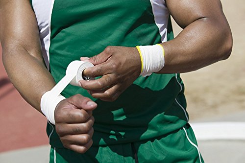 Hampton Adams (32 Pack) White Bulk Athletic Tape - 1.5" x 45 feet Per Roll - NO Sticky Residue & Easy to Tear - Perfect for Sports Athletes, Trainers & First Aid Injury Wrap: Fingers Ankles Wrist - Thumbnail 4