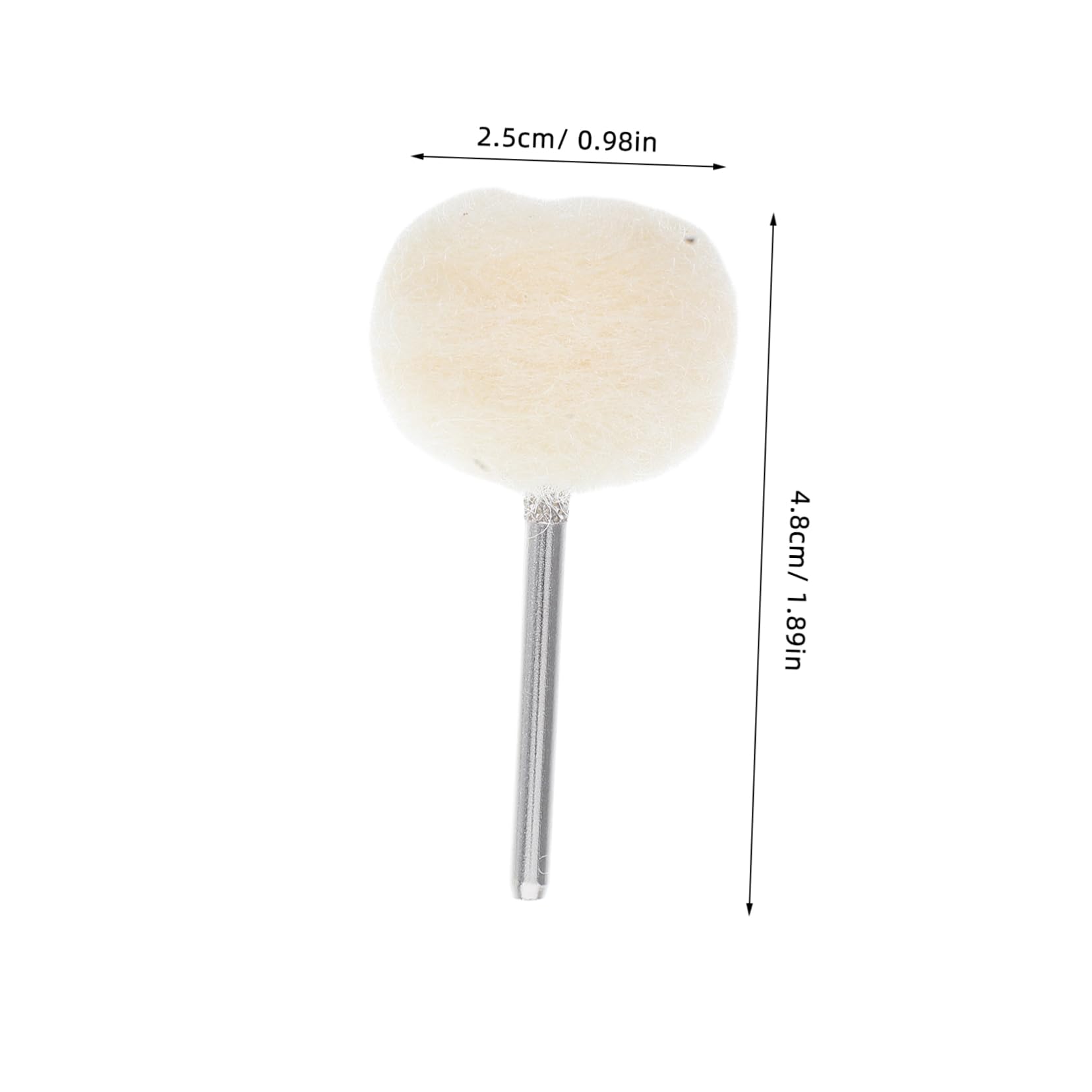 Garneck 20 Pcs Drill Polisher Jewelry Polish Buffing Wheel Brushes for Cleaning Buffing Brush Buffer Attachment Drill Buffer Stone Polishing Tool Ring Polishing Brush Beige Alloy