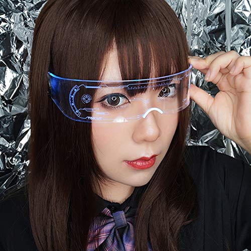 Funien Óculos Led,Óculos Fullcolor Glowling Led, 7 Cores Em Um Acendem Para Raves, Festivais, Divers