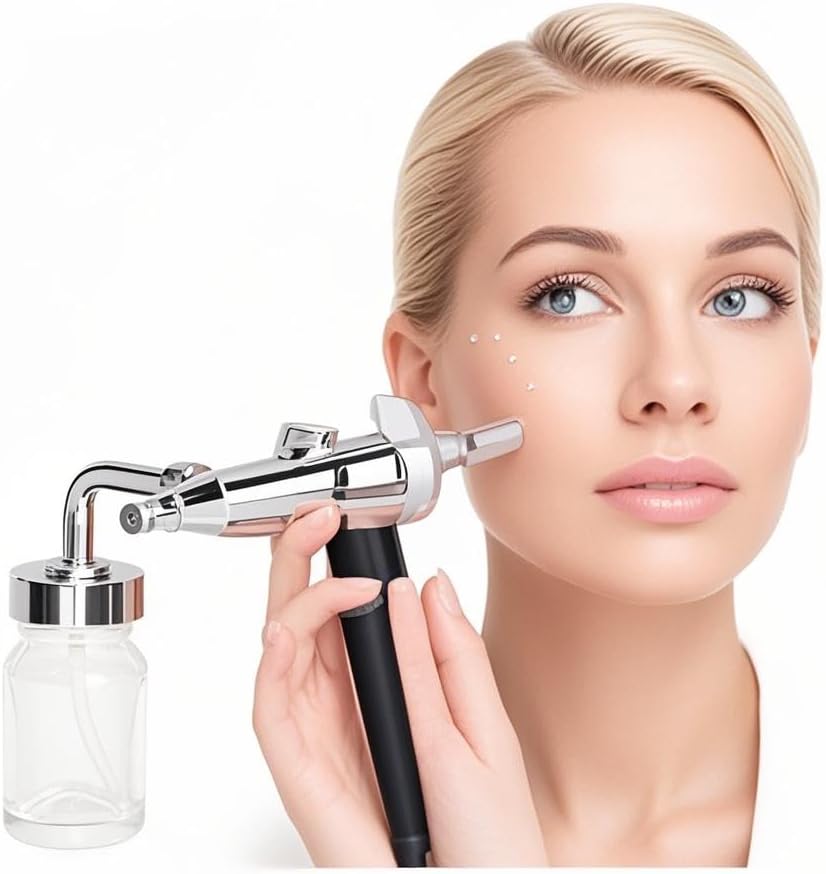 ZJchao Facial Oxygen Injector, Deep Moisturizing Fine Mist Portable Light Spots Oil Control Skin Rejuvenation for Home Beauty Salon Increases Skin