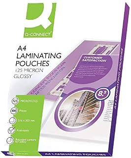 Q-Connect KF04116 Laminating Pouch A4 125-Micron (Pack of 100)