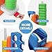 Nyeekoy Unihex 3.6FT Tall Oversized Jumbo 4-to-Score Giant Game Set for Kids Adult Family Party Fun,4 in A Row Connect Game for Yard Indoor Outdoor Backyard (Blue)